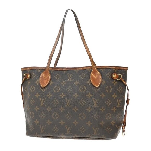 LOUIS VUITTON Neverfull PM Shoulder Tote Bag Monogram Leather BN M40155 18KB189 - Picture 1 of 16